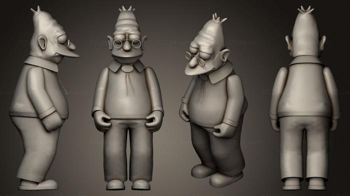 Figurines of people (Abraham Simpson, STKH_0168) 3D models for cnc
